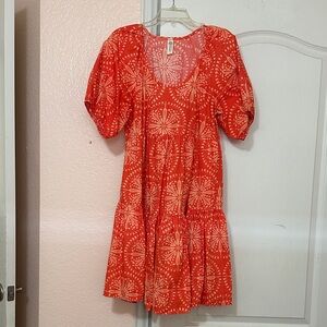 Uncle Frank Dresses | Orange Floral Women's Dress